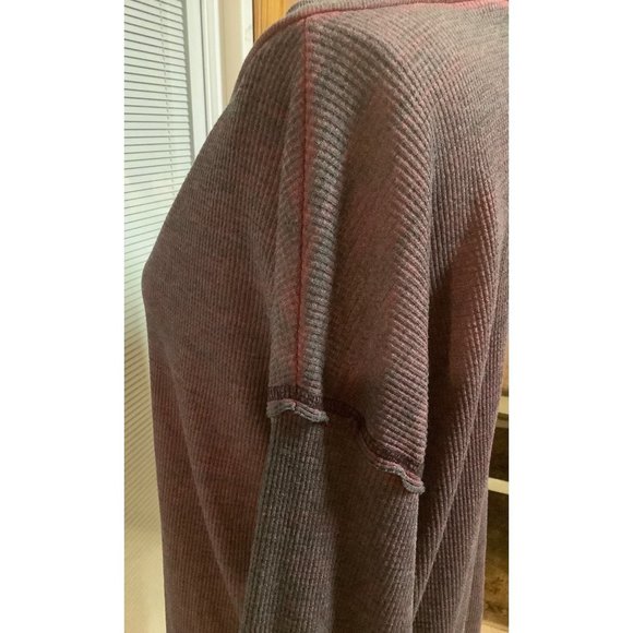 Red Haute Burgundy Black Ombré Waffle Knit - NWT- 2X - Picture 7 of 8